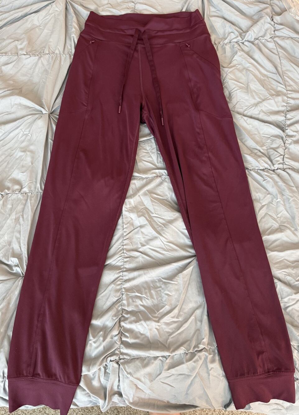 Victoria's Secret PINK Joggers Size M Burgandy Athletic/Casual